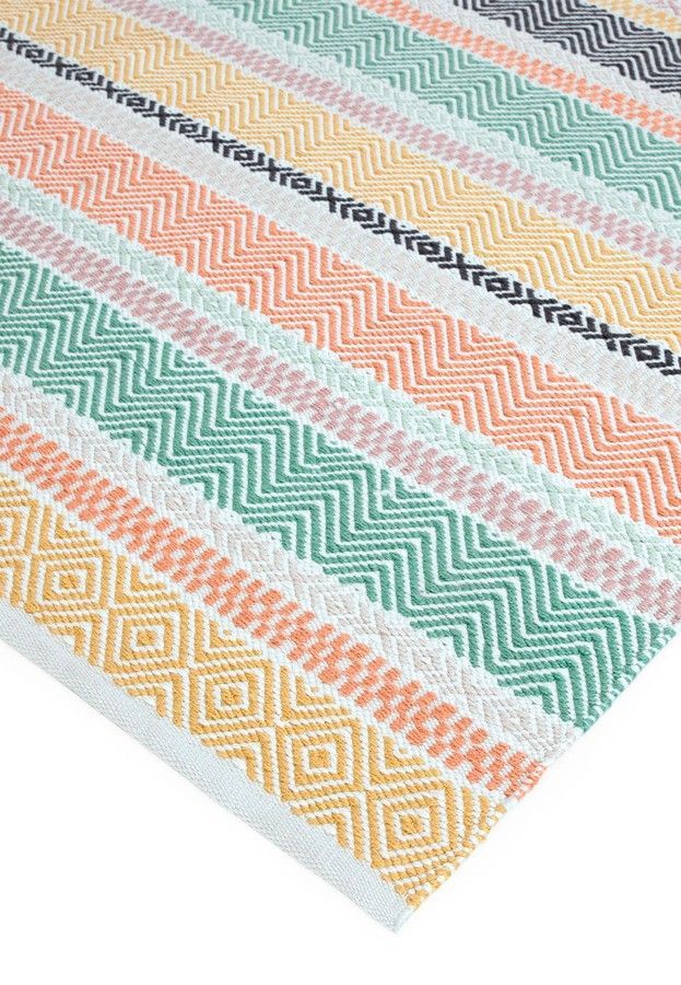 Эко ковер для улицы и дома Boardwalk Pastel Stripe Multi Colour 200х290 см