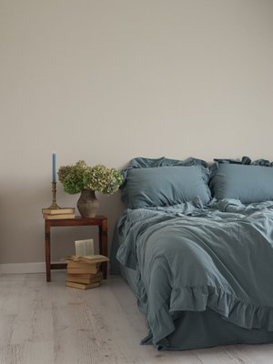 Комплект постельного белья 200x220 LIMASSO AKDENIZ MAVISI EXCLUSIVE голубой