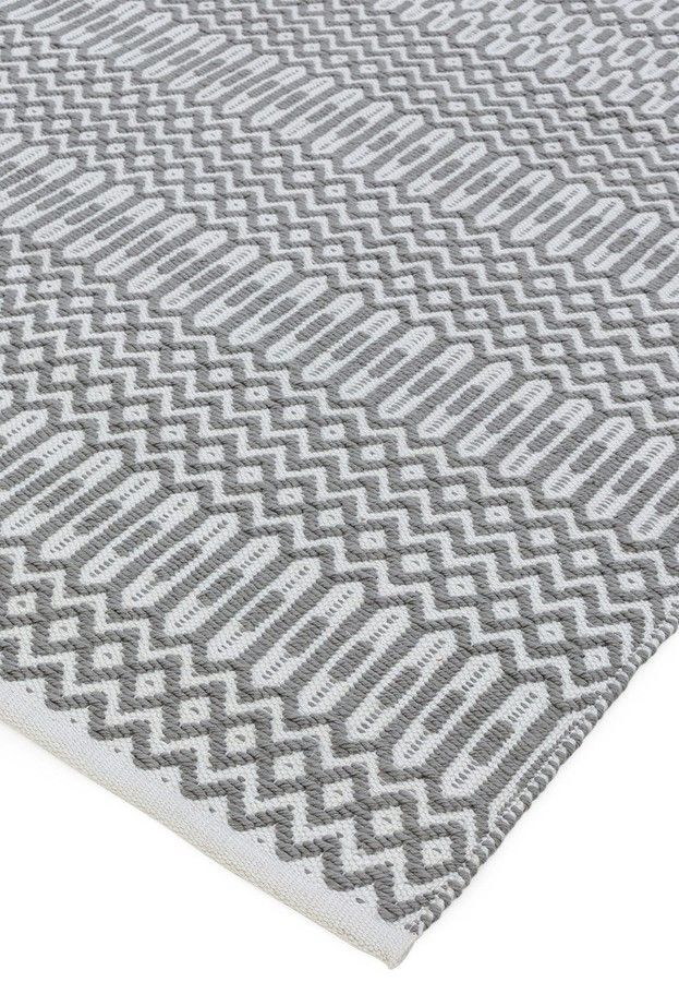 Эко ковер для улицы и дома Halsey Grey Geometric 200x290 см
