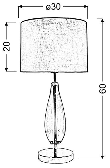 Настольная лампа Candellux 41-01269 MARRONE
