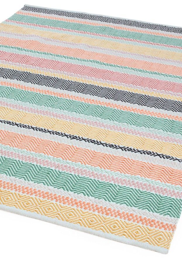 Эко ковер для улицы и дома Boardwalk Pastel Stripe Multi Colour 120х170 см