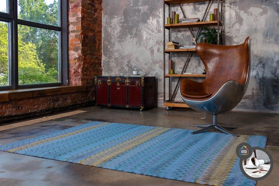Килим легкої чистки PANCO ROYAL 160x230, Мульті; Синій, 1.6 х 2.3 м, Мульті, Синій