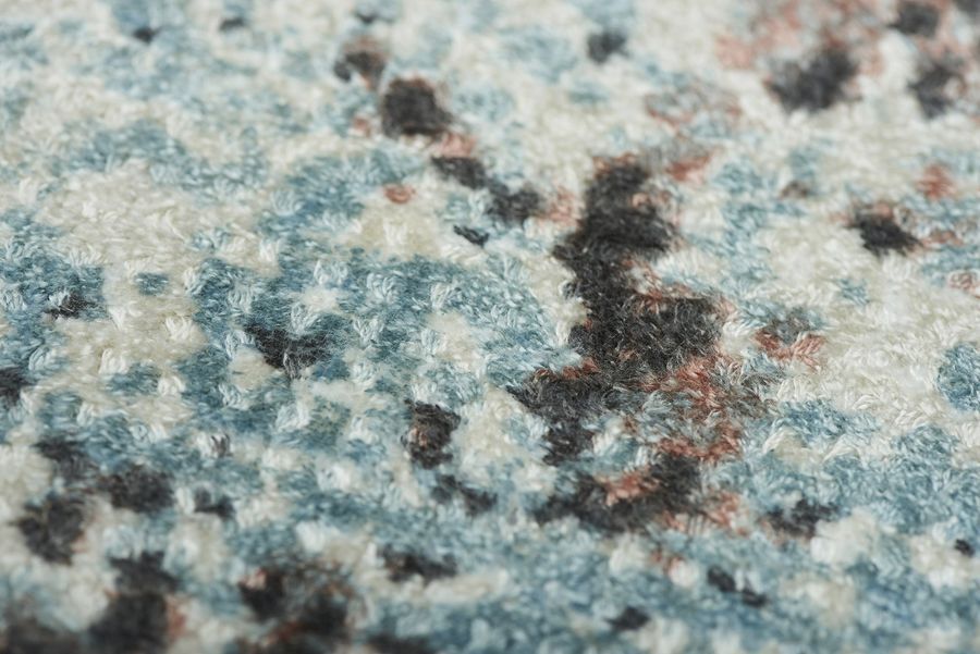 Килим ручної роботи з віскози Sintra Teal Peach 200x300
