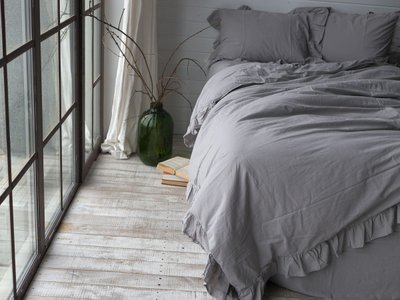 Комплект постельного белья 200x220 LIMASSO OPAL GREY EXCLUSIVE серый