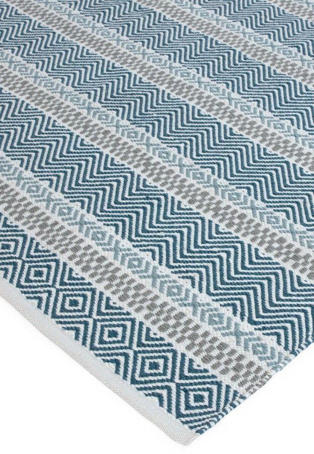 Еко килим для вулиці і дому Boardwalk Blue Stripe Multi Colour 200х290 см
