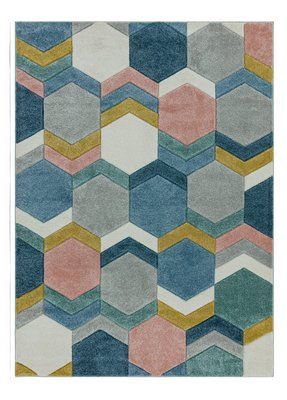 Ковер Sketch SK10 Hexagon Multi 160х230 см
