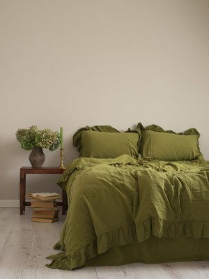 Комплект постельного белья 200x220 LIMASSO CAPULET OLIVE EXCLUSIVE оливковый