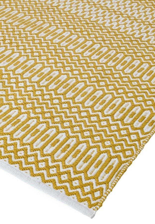 Эко ковер для улицы и дома Halsey Mustard Geometric 160x230 см