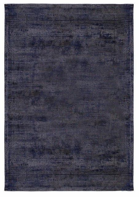 Килим ручної роботи Neva Navy 160x230, синій, 1.6 х 2.3 м, Синій