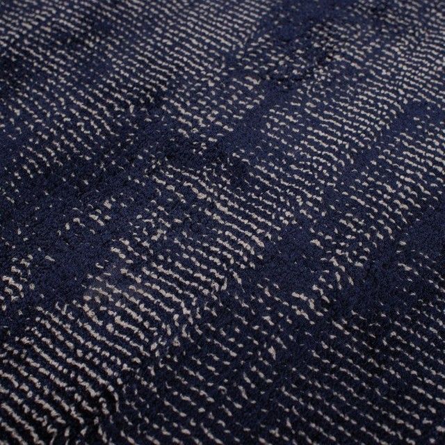Килим ручної роботи Neva Navy 160x230, синій, 1.6 х 2.3 м, Синій