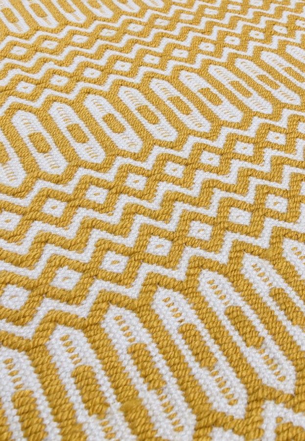Эко ковер для улицы и дома Halsey Mustard Geometric 200x290 см