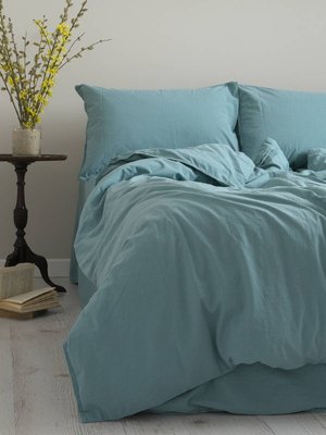 Комплект постельного белья 200x220 LIMASSO MINERAL BLUE STANDART голубой