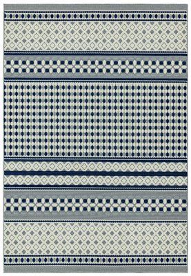 Ковер для улицы и дома Antibes AN06 Blue Cream Geometric 120x170