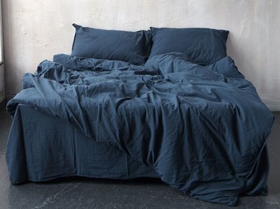 Комплект постельного белья 160x220 LIMASSO DRESS BLUE STANDART синий