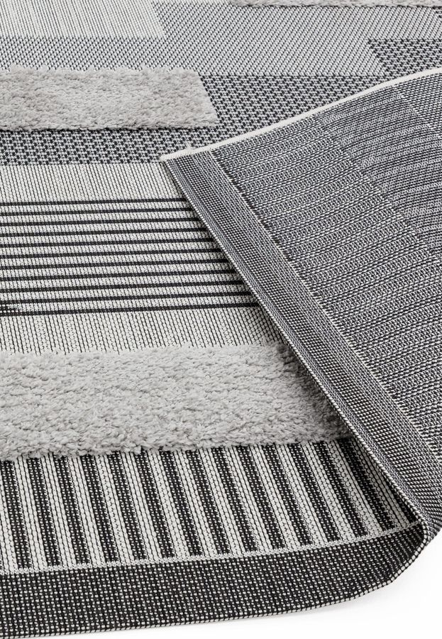 Килим для вулиці і дому Monty Black/Grey Geometric Indoor/Outdoor MN05 160x230 см