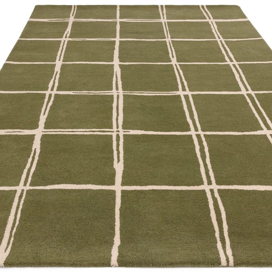Килим Albany Grid Olive 120x170 см