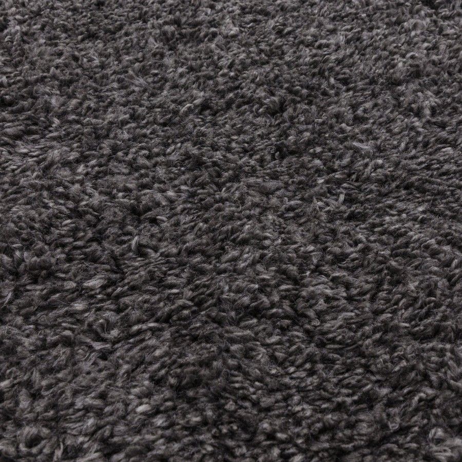 Ковер Ritchie Charcoal мягкий на ощупь лохматый 80x150 см