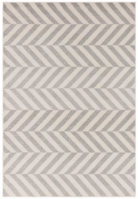 Ковер Muse Grey Chevron Rug MU07 120x170 см