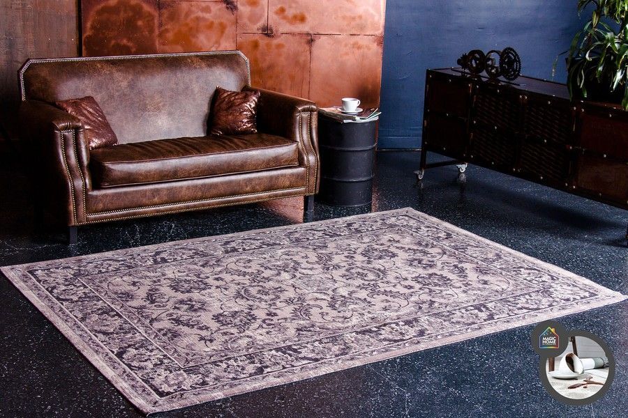 Килим легкої чистки TEBRIZ Antracite 160x230, Антрацит; Серый, 1.6 х 2.3 м, Антрацит, Сірий
