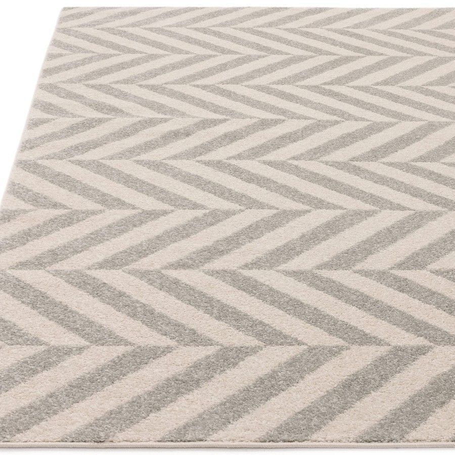 Килим Muse Grey Chevron Rug MU07 200x290 см