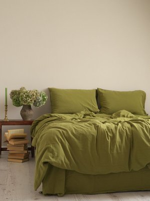 Комплект постельного белья 160x220 LIMASSO OLIVE STANDART оливковый