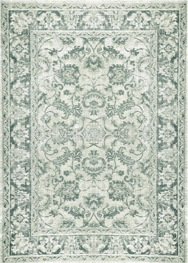 Килим легкої чистки Carpet decor TEBRIZ Cladon 160x230, бірюзовий, 1.6 х 2.3 м, Бірюзовий