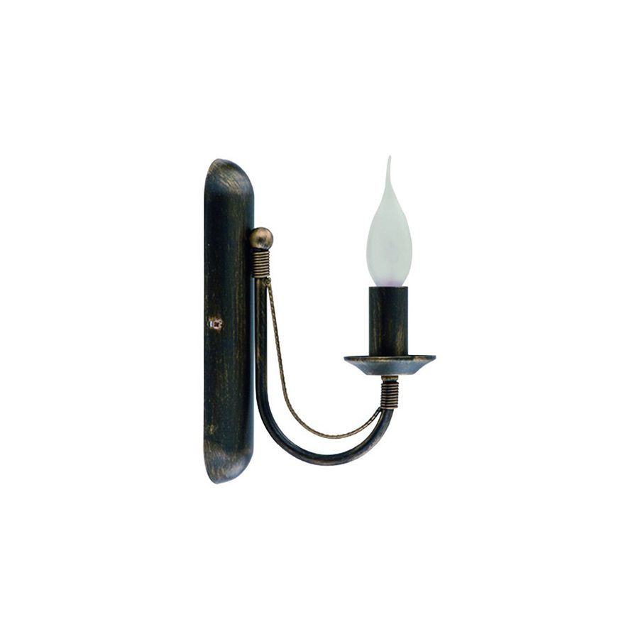 Бра/настенный светильник Nowodvorski 202 ARES E14 1x60Вт IP20 чорний із золотою патиною