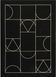 Килим легкої чистки Signet Black 200x300