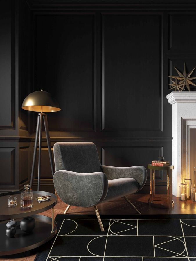 Килим легкої чистки Signet Black 200x300