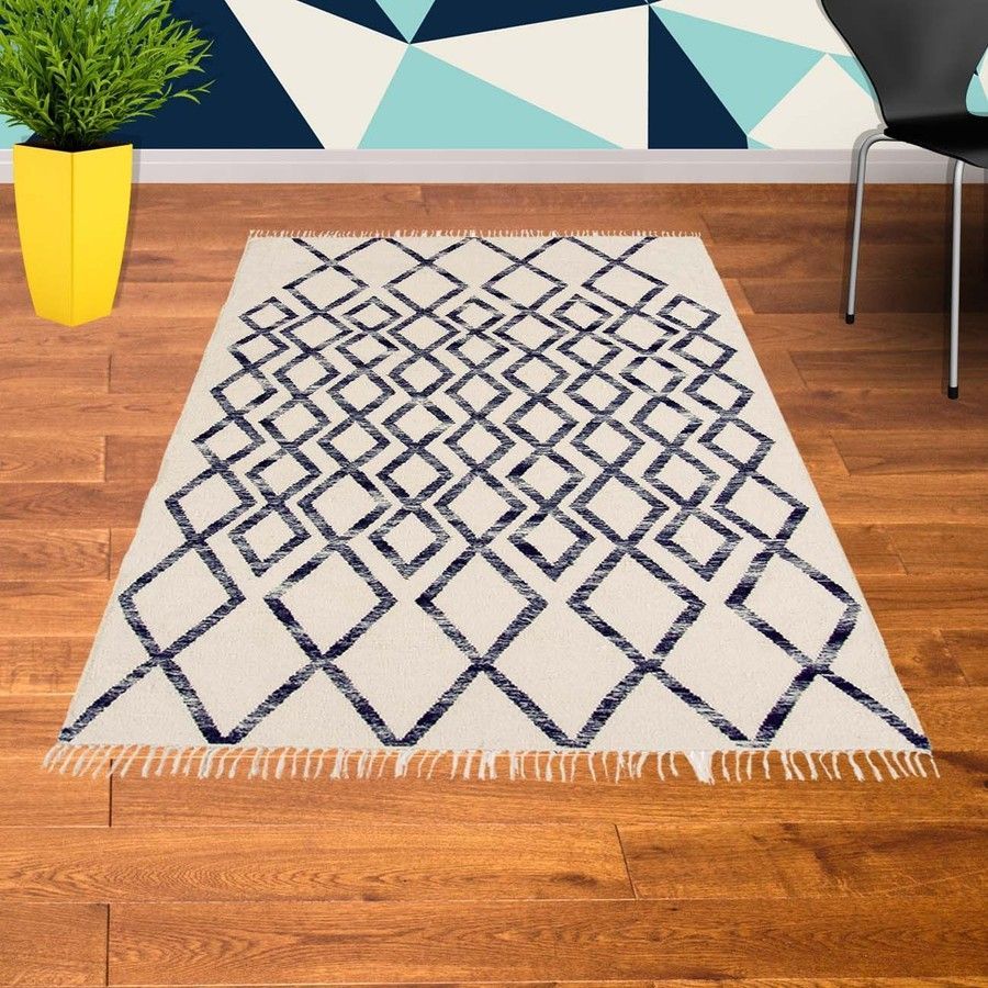 Килим Hackney Kelim Diamond Blue 160х230 см