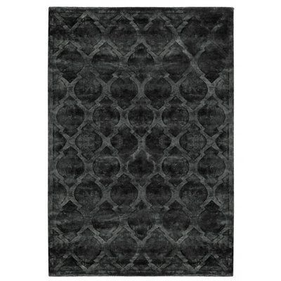 Ковер ручной работы Tanger Antracite 200x300, Чорний; Антрацит, 2 x 3 м, Антрацит, Черный
