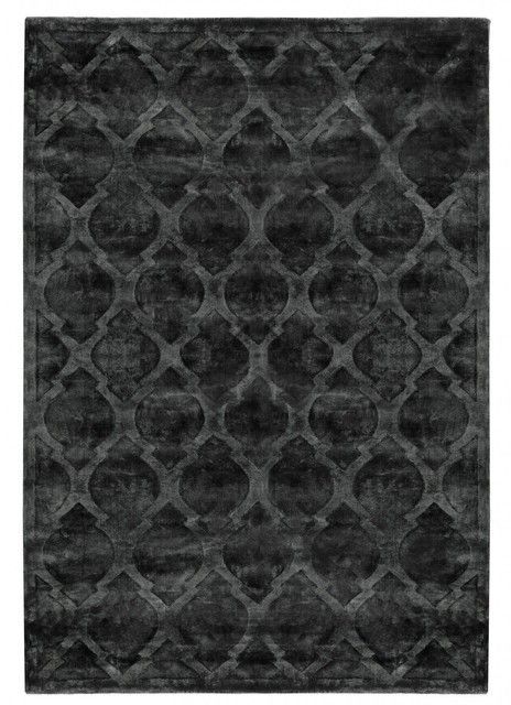 Килим ручної роботи Tanger Antracite 200x300, Чорний; Антрацит, 2 x 3 м, Антрацит, Чорний