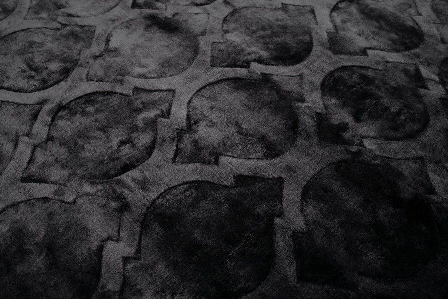 Килим ручної роботи Tanger Antracite 200x300, Чорний; Антрацит, 2 x 3 м, Антрацит, Чорний