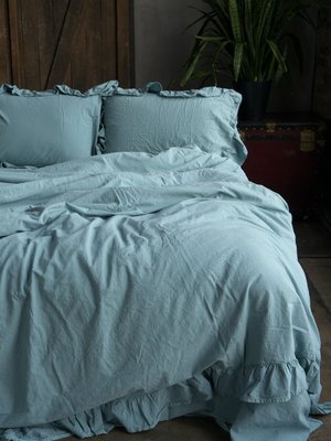 Комплект постельного белья 160x220 LIMASSO MINERAL BLUE EXCLUSIVE голубой