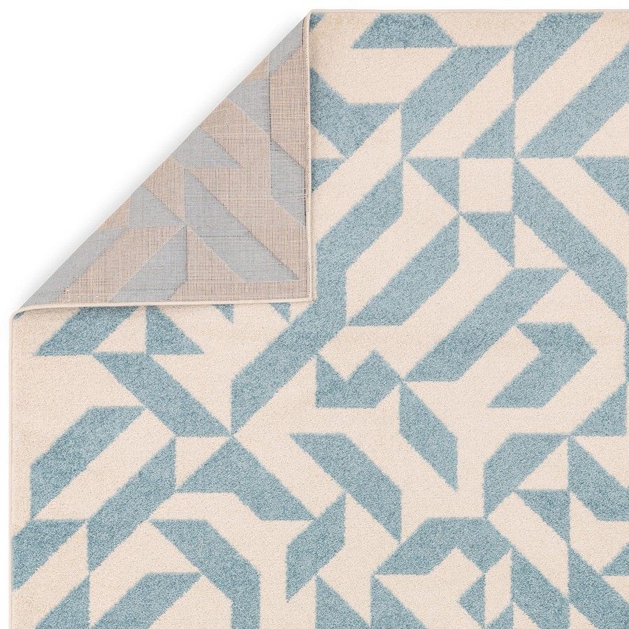 Килим Muse Blue Shapes Rug MU03 80x150 см