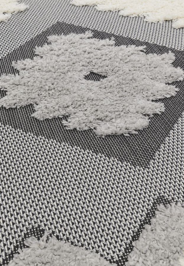 Ковер для улицы и дома Monty Black/Cream Tribal Indoor/Outdoor MN01 160x230 см