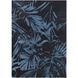 Ковер легкой чистки Jungle Blue 160x230, Синій; Чорний, 1.6 х 2.3 м, Синий, Черный