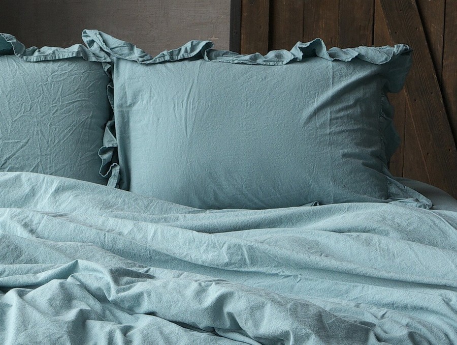 Комплект постельного белья 200x220 LIMASSO MINERAL BLUE EXCLUSIVE голубой