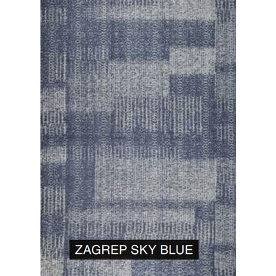 Ковер легкой чистки Zagrep Sky blue 160x230, Синий, 1.6 х 2.3 м, Синий