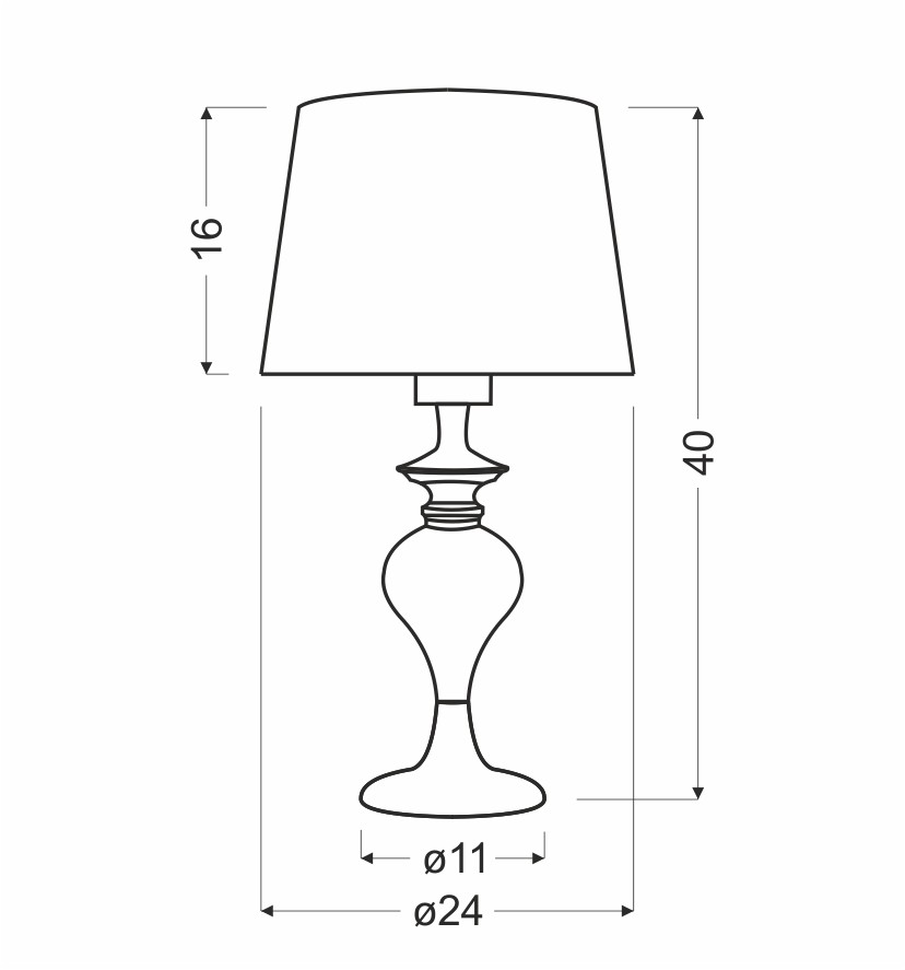 Настольная лампа Candellux 41-11954 GILLENIA