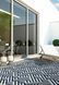 Килим для вулиці і дому Antibes AN04 Blue White Linear 160x230