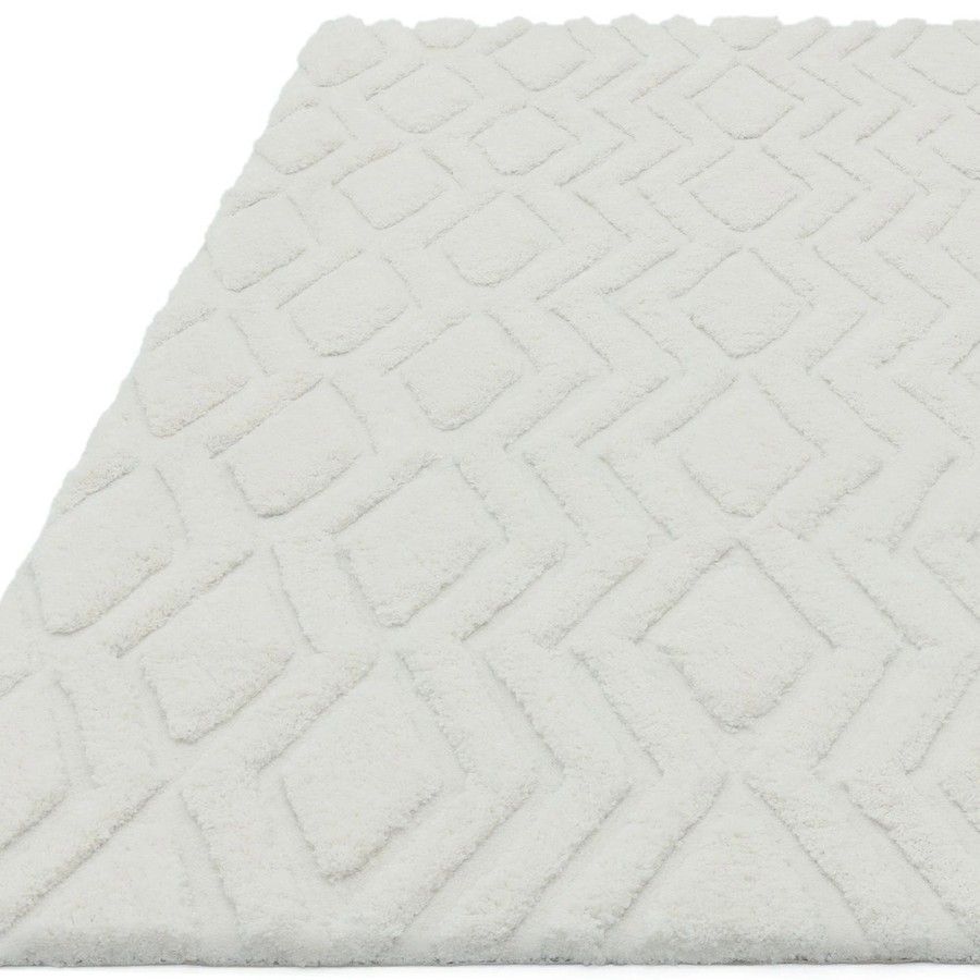 Ковер Harrison Off White стриженый с высоким ворсом 120x170 см
