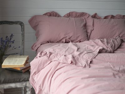 Комплект постельного белья СЕМЕЙНЫЙ LIMASSO PALE MAVUE EXCLUSIVE розовый