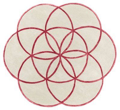 Килим Lotus Red 200х200 см