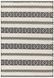 Килим для вулиці і дому Monty Black/Cream Stripe Indoor/Outdoor MN03 160x230 см