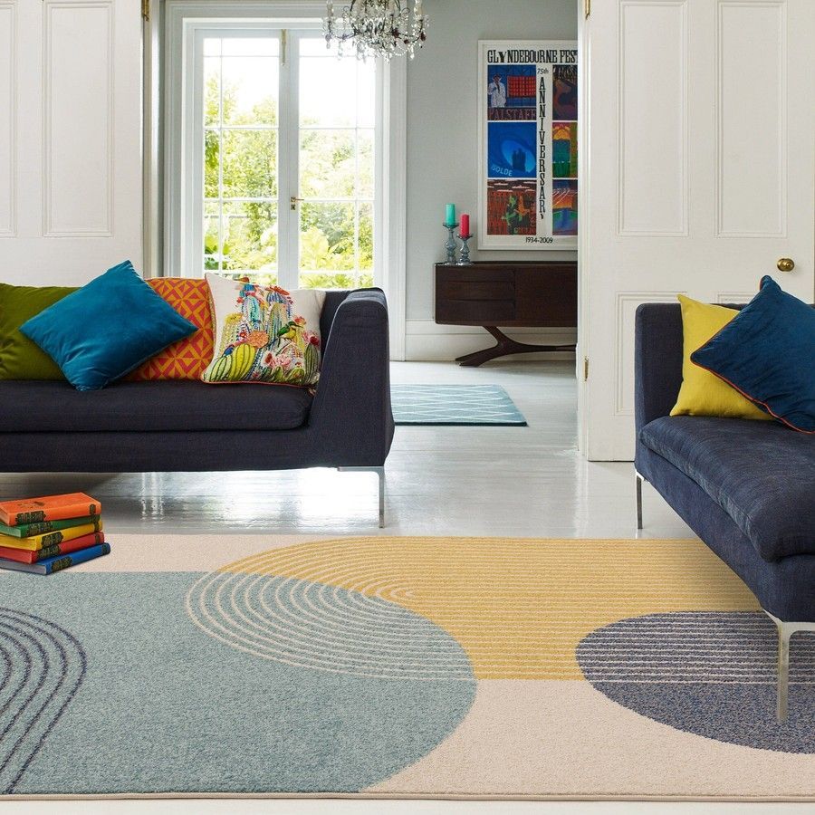 Килим Muse Blue Retro Rug MU15 66x240 см