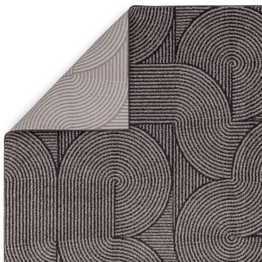 Ковер Muse Charcoal Swirl Rug MU01 66x240 см