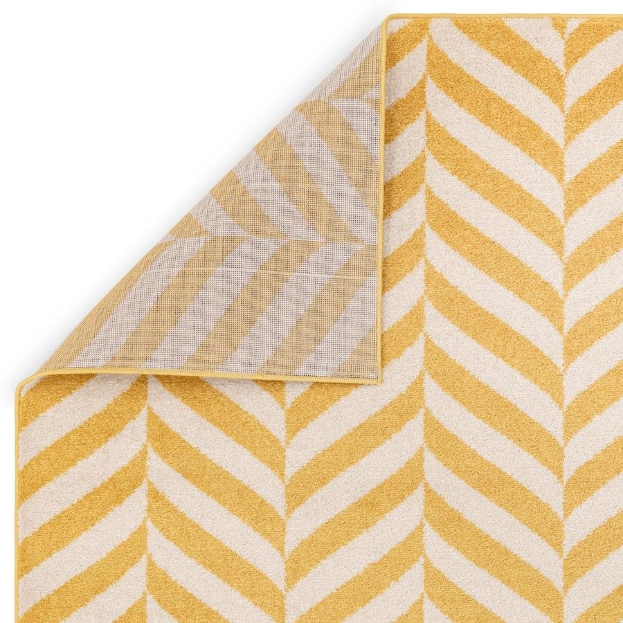 Килим Muse Yellow Chevron Rug MU08 200x290 см