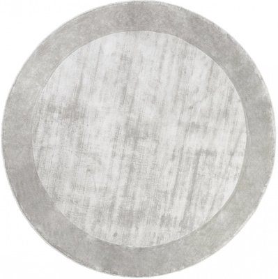 Килим ручної роботи Tere Light Gray круглий 200, сірий, Ø 2.0 м, Сірий