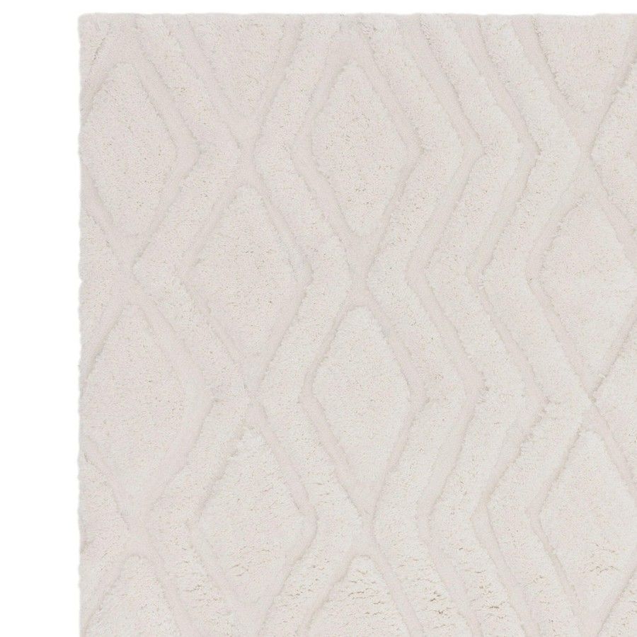 Килим Harrison Off White стрижений з високим ворсом 200x290 см